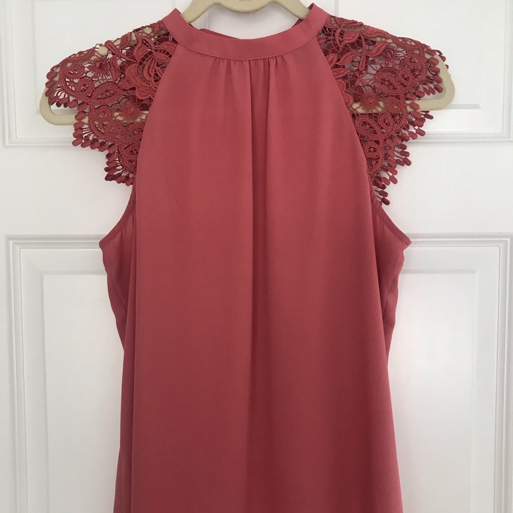Express Rose pink lace top